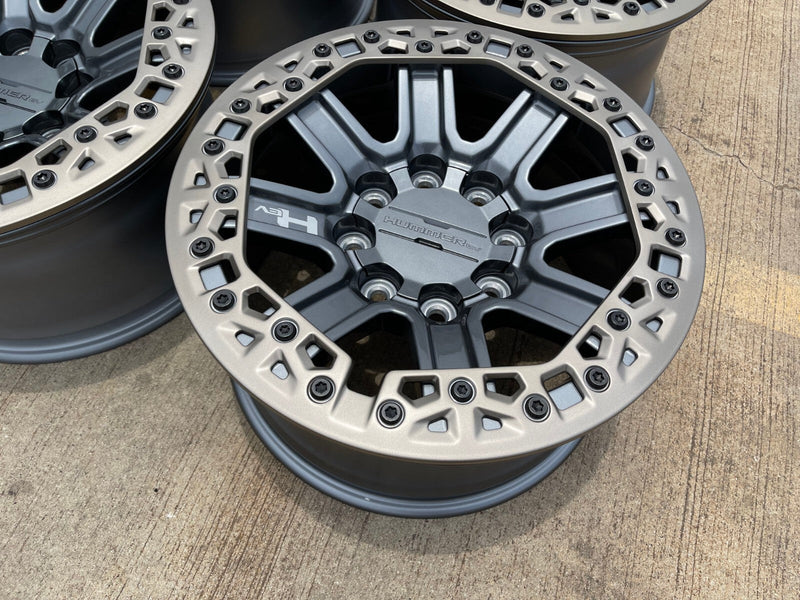 18" Hummer Grazen beadlock EV HEV 2500 OEM wheels rims 2023 2024 2025 2026 NEW Texas Truck Tire