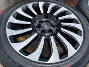 22" Lincoln Navigator OEM rims wheels 10499 95383 Black Label 2024 2025 2026 Texas Truck Tire
