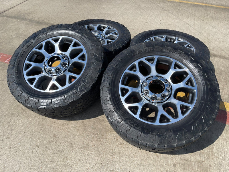 20" Ford F-250 F-350 OEM Lariat wheels rims 10292 10293 tires TOYO A/T Texas Truck Tire