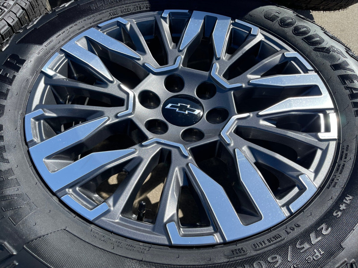 20" Chevy Silverado Z71 GMC Sierra Canyon OEM wheels rims 2025 2026 2027 NEW Texas Truck Tire