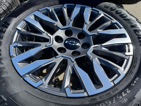20" Chevy Silverado Z71 GMC Sierra Canyon OEM wheels rims 2025 2026 2027 NEW Texas Truck Tire