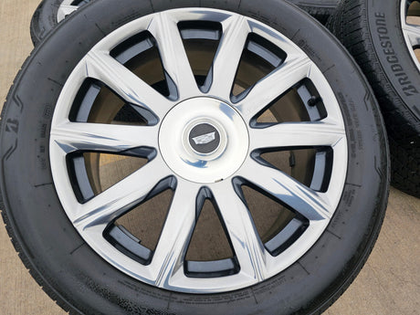 22" Cadillac Escalade Platinum OEM ORIGINAL 95078 wheels rims BRIDGESTONE Texas Truck Tire