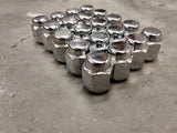 (20) OEM Toyota Tundra lug nuts polished 14x1.5 steel LX570 Sequoia Land Cruiser Texas Truck Tire