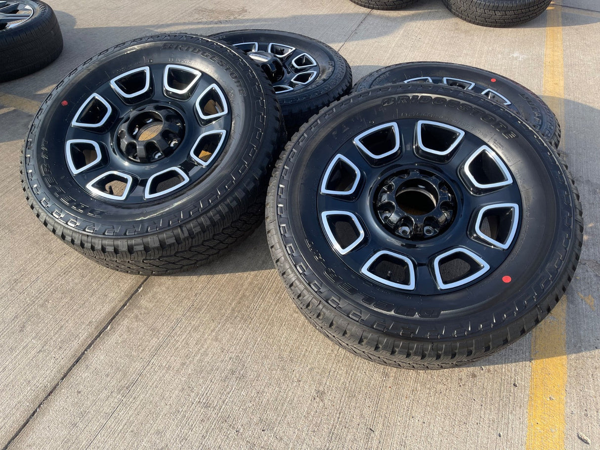 20" Ford F-250 F-350 OEM Lariat Platinum wheels rims 10486 tires 2025 2026 NEW Texas Truck Tire