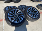 22" Lincoln Navigator OEM 10666 rims wheels BLACK LABEL 2025 2026 MICHELIN NEW Texas Truck Tire