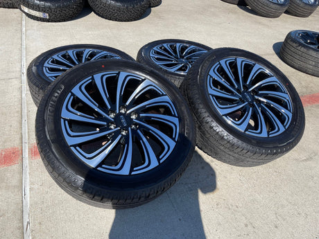 22" Lincoln Navigator OEM 10666 rims wheels BLACK LABEL 2025 2026 MICHELIN NEW Texas Truck Tire