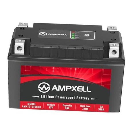 12V 6Ah 360A Lithium Motorcycle Battery YTZ14S YTZ14S-BS Compatible