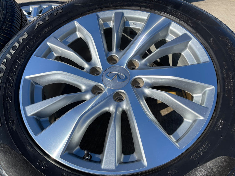 20" Infiniti QX56 QX80 OEM 73769 wheels rims Nissan Titan Armada tires Texas Truck Tire