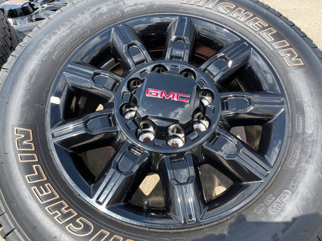 20" GMC Sierra AT4X 2500 3500 OEM 14137 5963 wheels rims Silverado NEW MICHELIN Texas Truck Tire