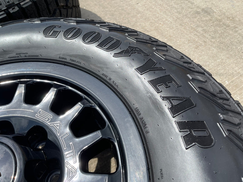 18" AEV SALTA GMC Sierra AT4X Chevy Trail Boss 2500 OEM wheels rims GOODYEAR 35" Texas Truck Tire