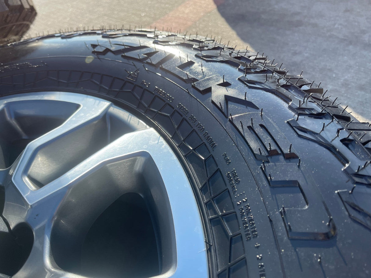 18" GMC Sierra AT4X Chevy Silverado 2500 3500 OEM 5949 wheels rims FALKEN NEW Texas Truck Tire