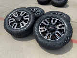 20" GMC Sierra AT4 2500 3500 OEM wheels rims 5950 Silverado COOPER RUGGED TREK Texas Truck Tire