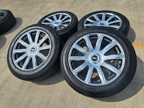 22" Cadillac Escalade Platinum OEM ORIGINAL 95078 wheels rims 2023 2024 2025 Texas Truck Tire
