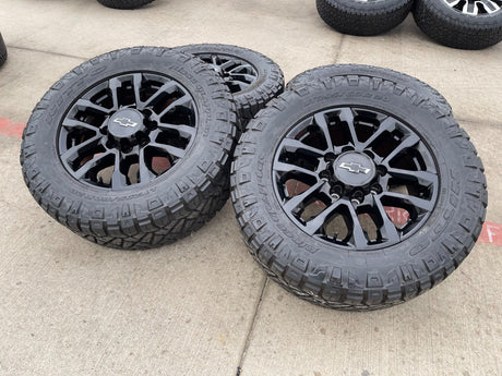 20" Chevy Silverado Trail Boss GMC AT4 2500 OEM 94030 wheels rims NIRTO 34" Texas Truck Tire