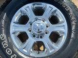 18" Ram 2500 3500 Laramie Power Wagon OEM wheels rims 2692 FIRESTONE A/T2 Texas Truck Tire