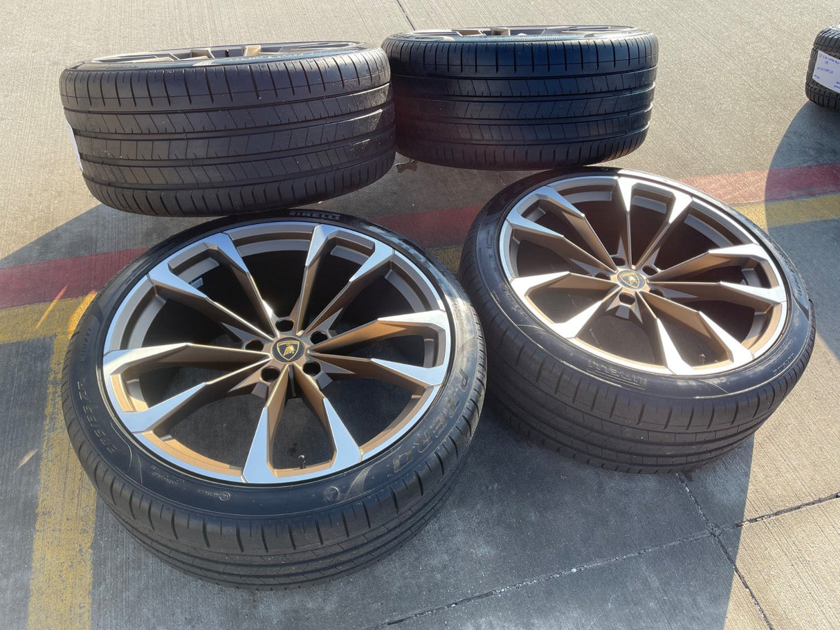 23" Lamborghini Urus Taigete OEM wheels rims 2022 2023 2024 2025 2026 BRONZE NEW Texas Truck Tire