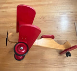 Wooden Handcrafted Riding Plane Toy for Toddlers