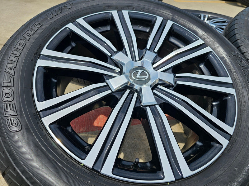 21" Lexus LX570 Toyota Land Cruiser OEM 74341 wheels rims tires 5x150 YOKOHAMA Texas Truck Tire