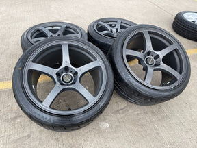 18" Prodrive GC05F wheels rims Mustang Accord Camry 5x114.3 5x4.5 Firehawk tires Texas Truck Tire