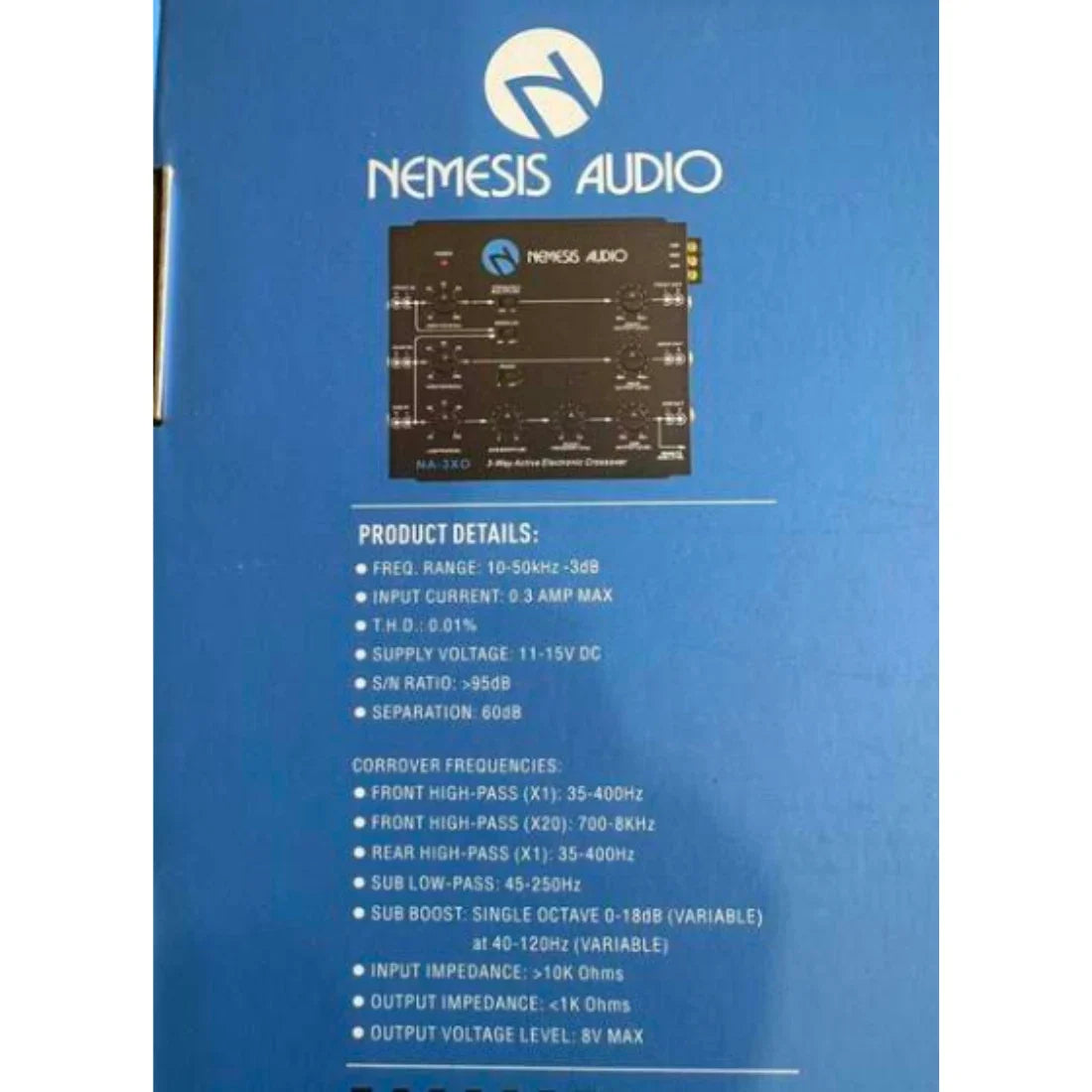 Nemesis Audio NA-3XO | 3-Way Active Electronic Crossover with Remote Sub Level
