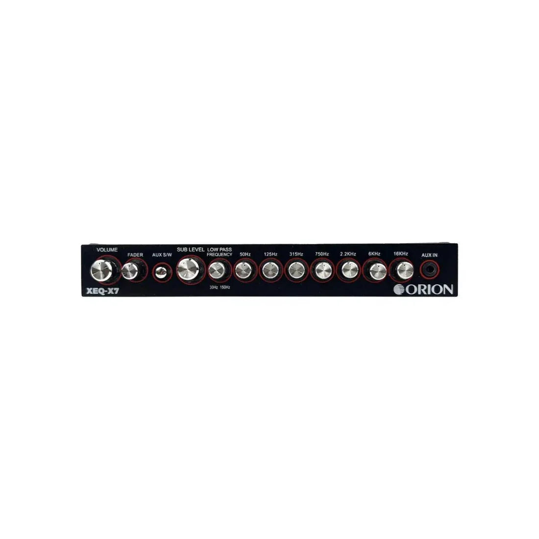 Orion XEQ-X7 7-Band Graphic Equalizer w/ Front AUX Input Orion