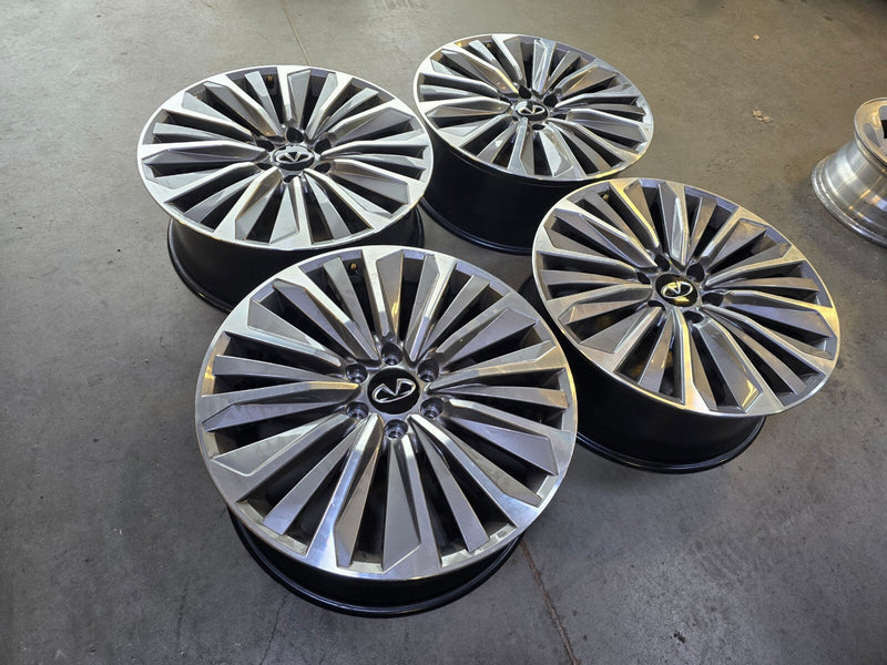22" Infiniti QX80 QX56 Nissan Titan Armada OEM 94236 wheels rims 2025 2026 2027 Texas Truck Tire