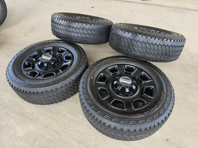 20" Ford F-250 F-350 OEM Lariat Platinum wheels rims 10486 tires 2024 2025 2026 Texas Truck Tire