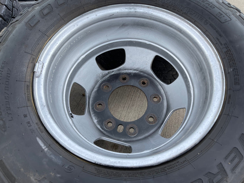 17" Dodge Ram 3500 Dually Laramie 8x200 wheels rims 2703 2704 OEM tires COOPER Texas Truck Tire
