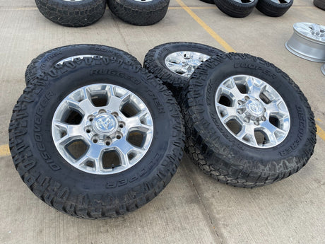 18" Ram 2500 3500 Laramie Power Wagon OEM wheels rims 2693 tires COOPER 35" Texas Truck Tire
