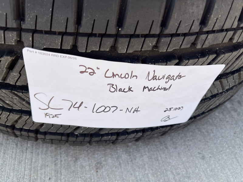 22" Lincoln Navigator OEM 10666 rims wheels BLACK LABEL 2025 2026 MICHELIN NEW Texas Truck Tire