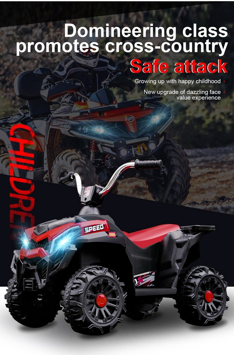 Kids' Electric Off-Road ATV with Musical Features and Illuminating Lights for Children