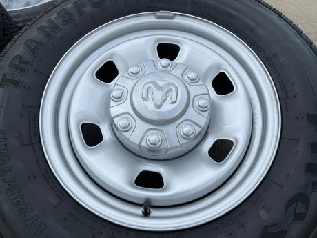 17" Ram 2500 3500 Laramie Power Wagon OEM 2497 wheels rims 2024 2025 2026 NEW Texas Truck Tire