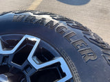 18" GMC Sierra AT4X Chevy Trail Boss 2500 OEM 14136 wheels rims GOODYEAR 35" Texas Truck Tire