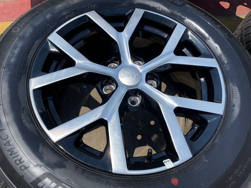 18" Jeep Grand Cherokee L OEM wheels rims 9285 95198 Durango 2025 MICHELIN NEW Texas Truck Tire