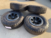 17" Ford F-150 Raptor OEM BEADLOCK rims wheels 10459 95210 BFG KO2 35" tires Texas Truck Tire