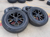 18" Jeep Wrangler SMOKY MOUNTAIN Black OEM 9198 wheels rims tires MICHELIN NEW Texas Truck Tire