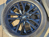 22" GMC Yukon Sierra OEM Chevy Silverado Tahoe 5903 wheels rims 2023 2024 2025 Texas Truck Tire
