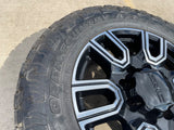 20" GMC Sierra AT4 2500 3500 OEM wheels rims 5950 Silverado tires TOYO A/T3 Texas Truck Tire