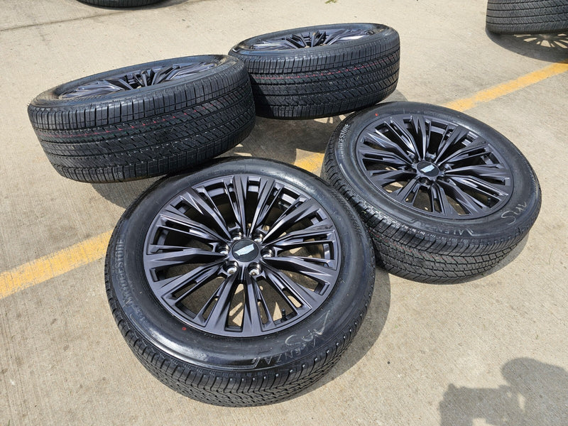 22" Cadillac Escalade V V600 Platinum OEM ORIGINAL wheels rims 2025 2026 NEW Texas Truck Tire