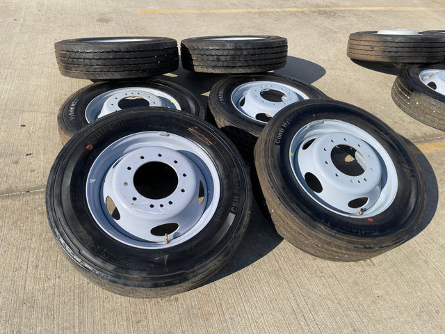 19.5" Ford F-450 Dually F-550 rims wheels RAM 4500 OEM 10x225 CONTINENTAL NEW Texas Truck Tire