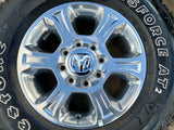 18" Ram 2500 3500 Laramie Power Wagon OEM wheels rims 2692 FIRESTONE A/T2 NEW Texas Truck Tire