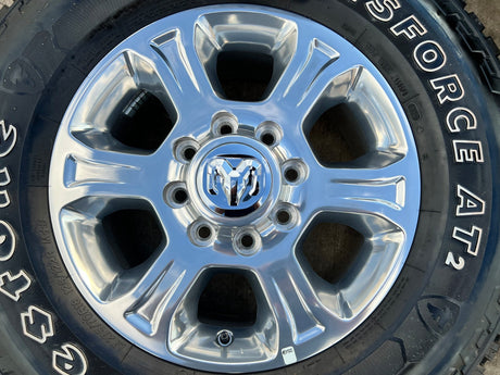 18" Ram 2500 3500 Laramie Power Wagon OEM wheels rims 2692 FIRESTONE A/T2 NEW Texas Truck Tire