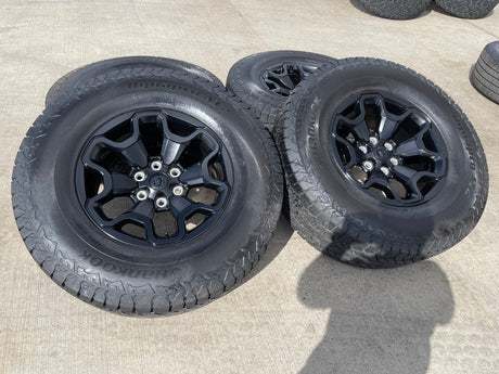 18" Dodge Ram 1500 TRX RHO Black OEM 66002 wheels rims HANKOOK A/T2 35" Texas Truck Tire