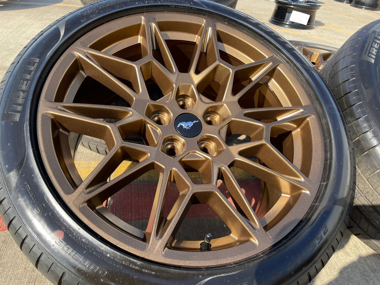19" Ford Mustang GT Track Pack OEM 10600 10603 Bronze wheels rims 2025 2026 NEW Texas Truck Tire
