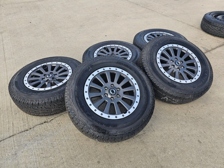 (4) 18" INEOS Grenadier OEM wheels rims tires beadlock 2023 2024 2025 2026 NEW Texas Truck Tire