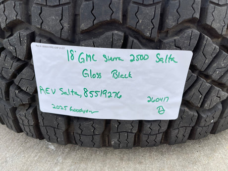 18" AEV SALTA GMC Sierra AT4X Chevy Trail Boss 2500 OEM wheels rims GOODYEAR 35" Texas Truck Tire