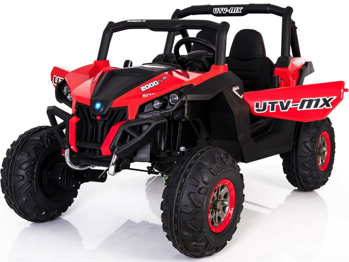 12V Kids Ride-On Toy Electric Car - Mini Moto UTV 4x4 - Black, Blue, White, Red, Pink