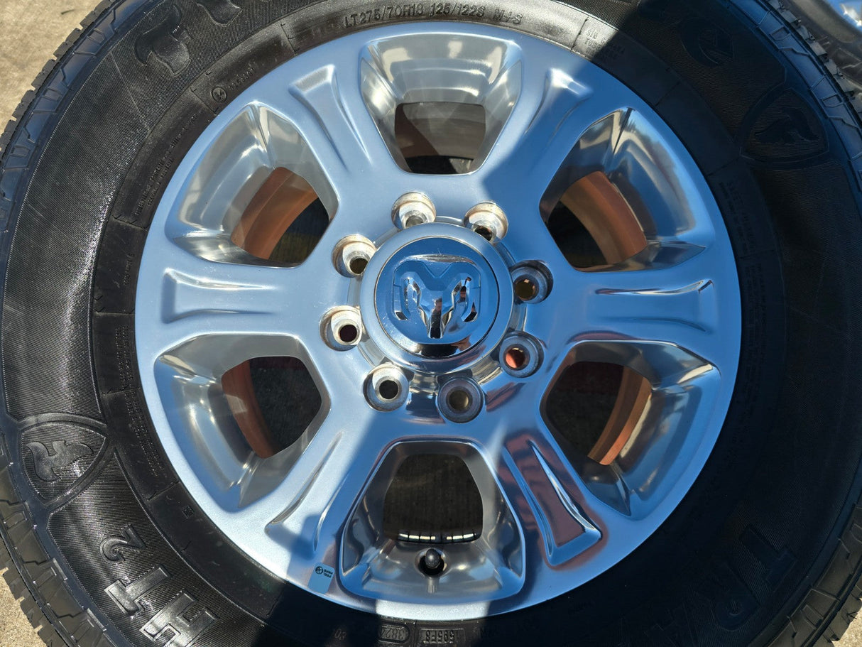 18" Ram 2500 3500 Laramie Power Wagon OEM wheels rims 2692 tires FIRESTONE Texas Truck Tire