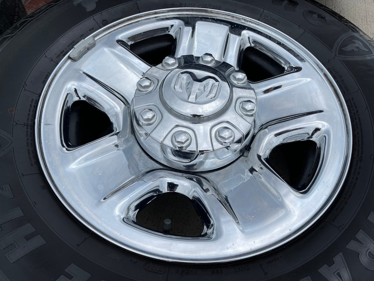 18" Dodge Ram 2500 3500 STEEL chrome OEM 2473 wheels rims 2023 2024 2025 2026 Texas Truck Tire
