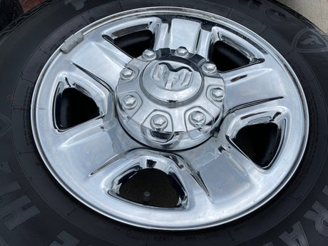 18" Dodge Ram 2500 3500 STEEL chrome OEM 2473 wheels rims 2023 2024 2025 2026 Texas Truck Tire